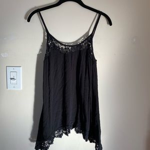 Black Lace Tank Top